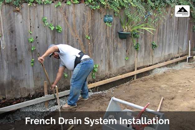 French Drain System Installation