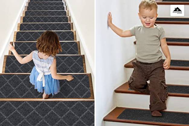 MBIGM Non-Slip Treaded Carpet For Stairs