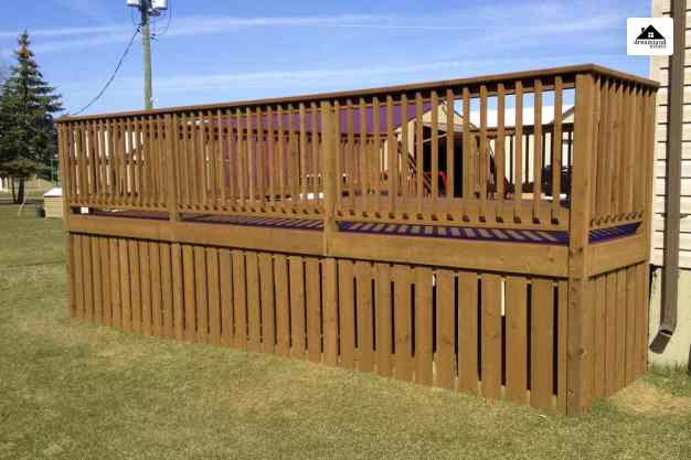 Fenced Deck Skirting