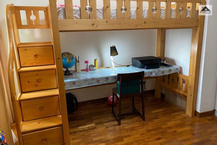 Book Shelf Cum Loft Bed