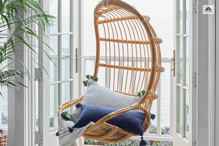 Bamboo Hanging Basket Chair