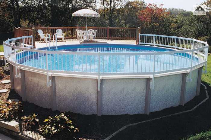 Above Ground Pool With Fencing