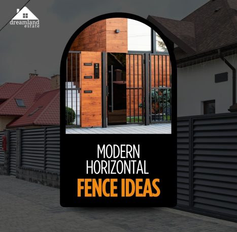 modern horizontal fence ideas