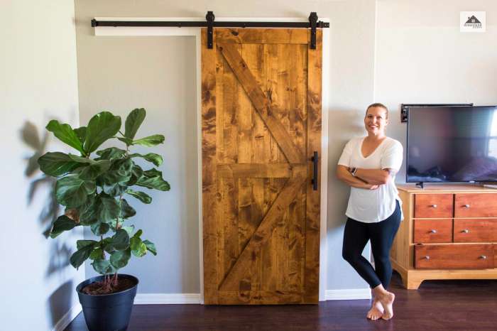 Wood Paneling Barn door