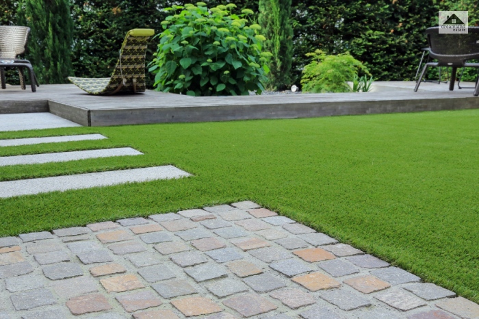 Try Artificial Grass And Pavers Ideas