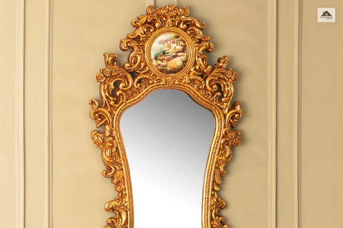 Azalea Park Gold Metal Filigree Mirror