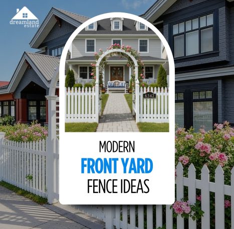 modern front yard fence ideas