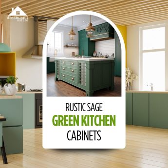 rustic sage green kitchen cabinets