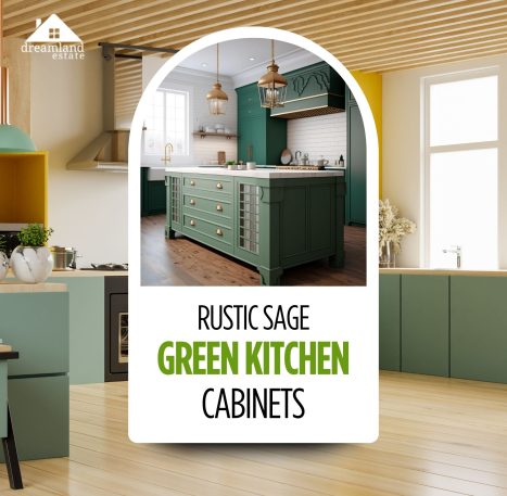 rustic sage green kitchen cabinets