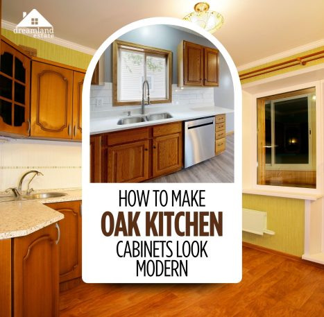 how to make oak kitchen cabinets look modern