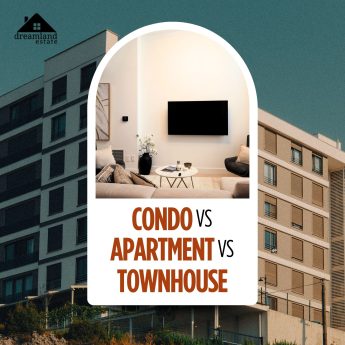 condo vs apartment vs townhouse