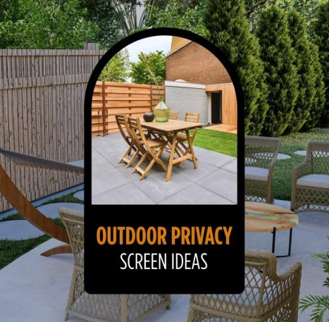 outdoor privacy screen ideas