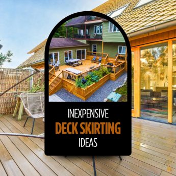 inexpensive deck skirting ideas