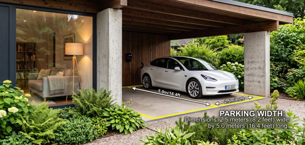 What Is The Standard Car Parking Size In Feet For Home