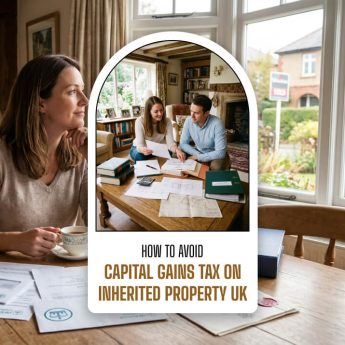 how to avoid capital gains tax on inherited property uk