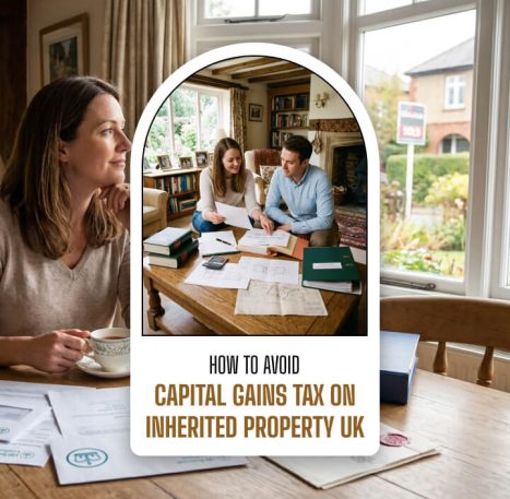how to avoid capital gains tax on inherited property uk